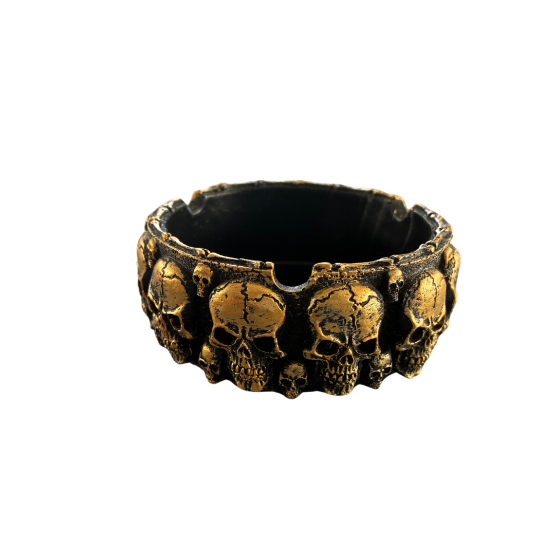 Skulls & Gold Ashtray (cenicero)